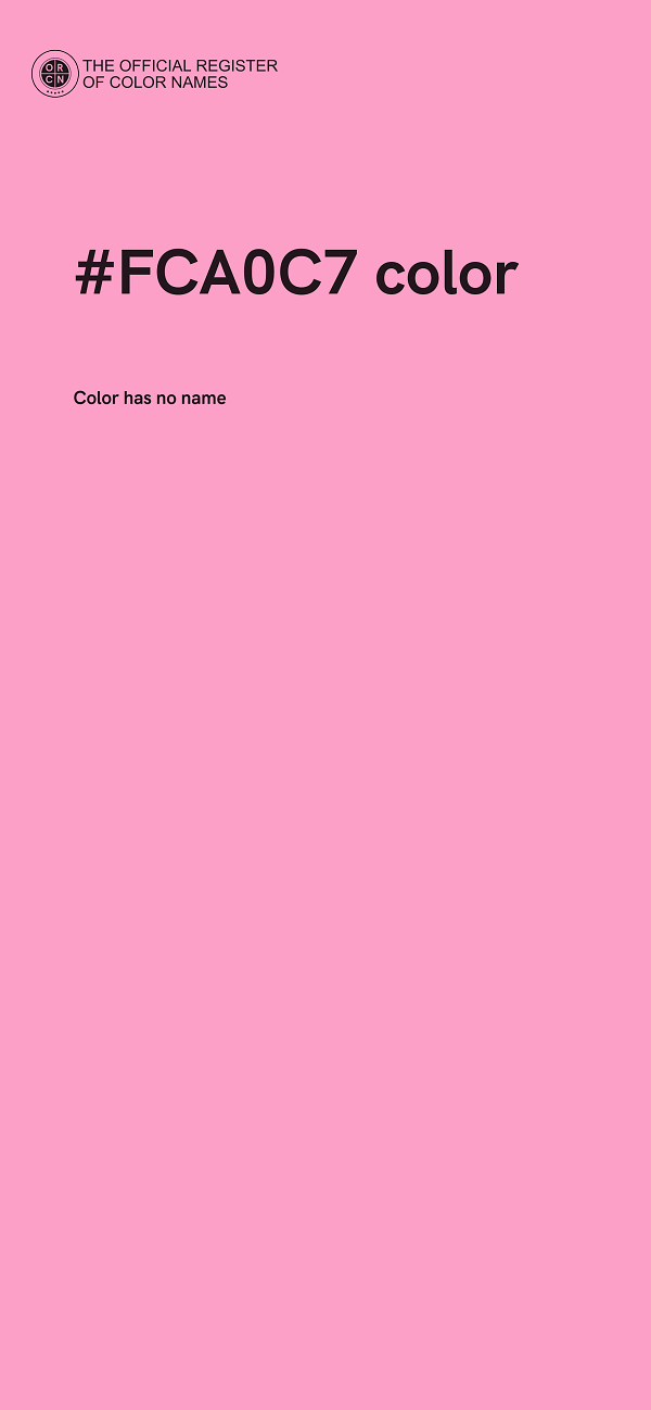 #FCA0C7 color image