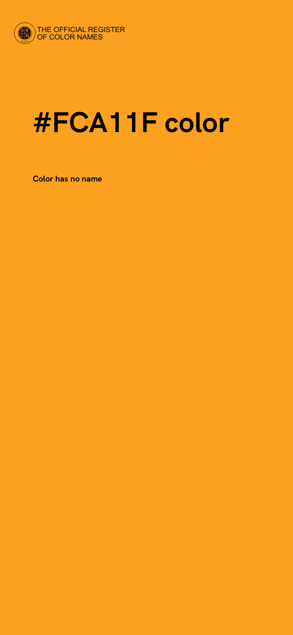 #FCA11F color image
