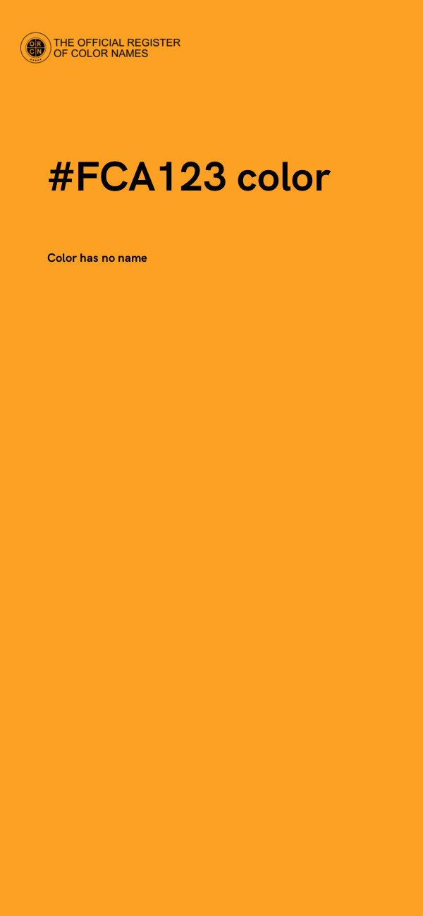 #FCA123 color image