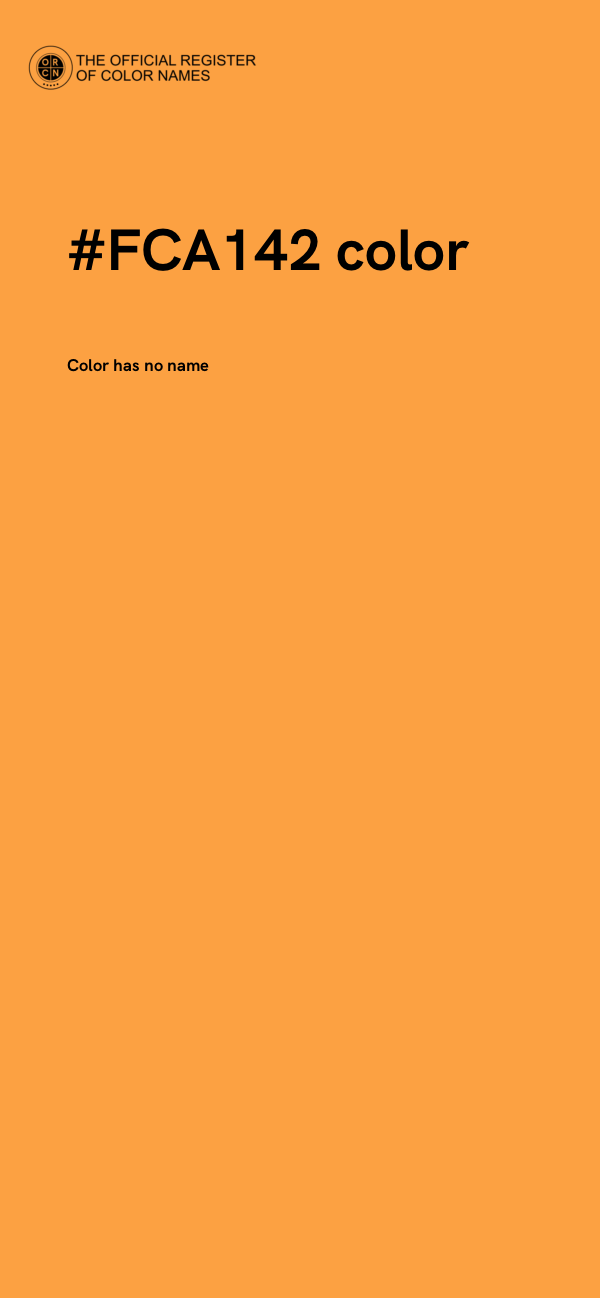 #FCA142 color image