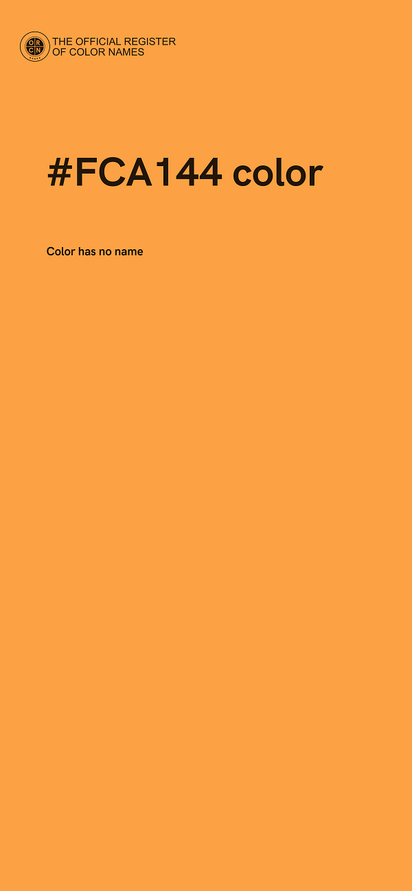 #FCA144 color image
