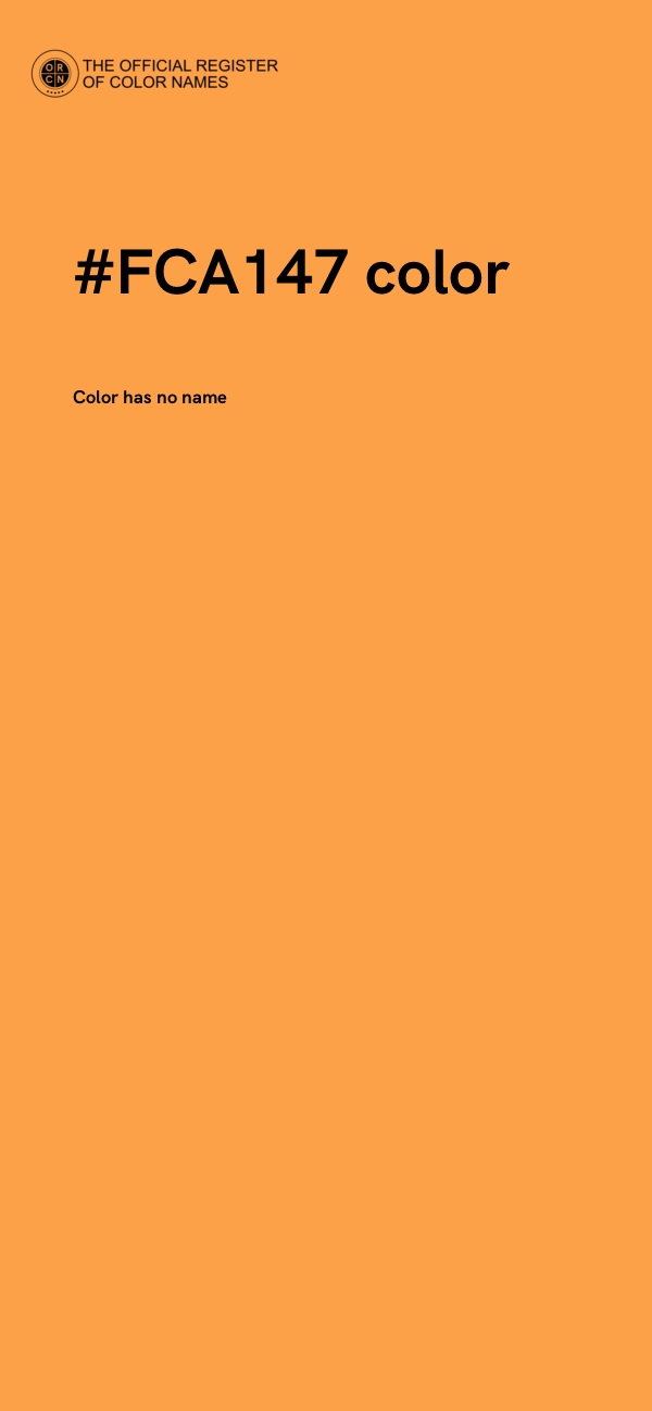 #FCA147 color image