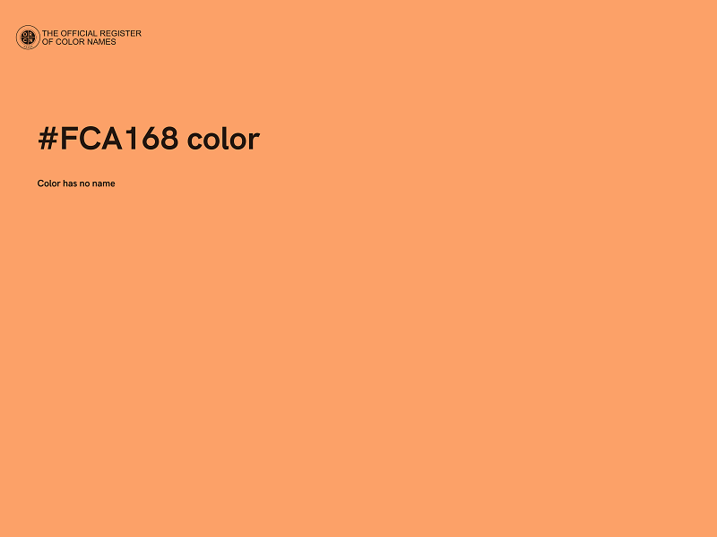 #FCA168 color image