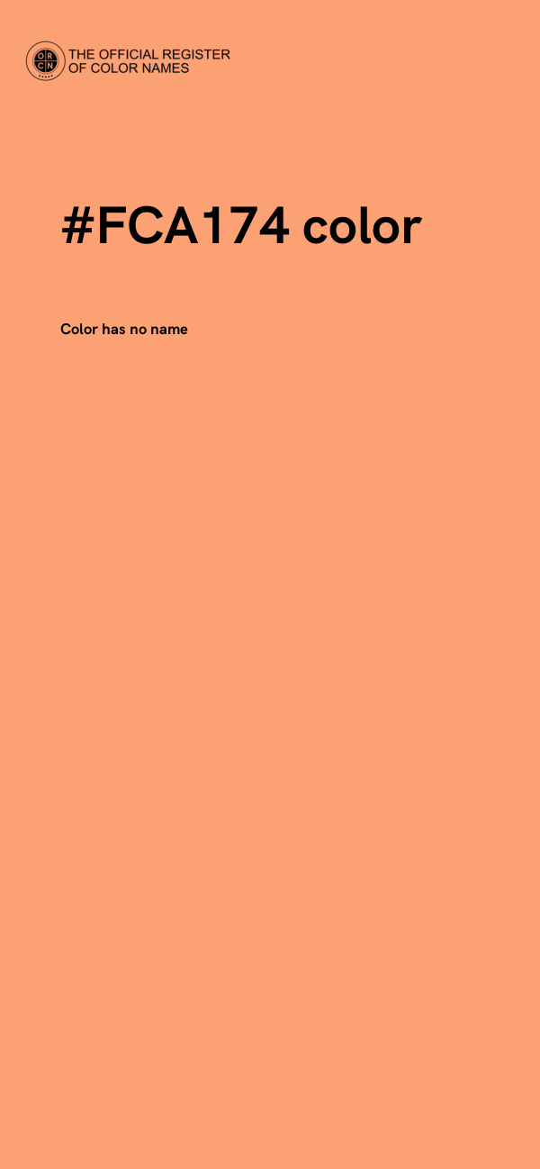 #FCA174 color image