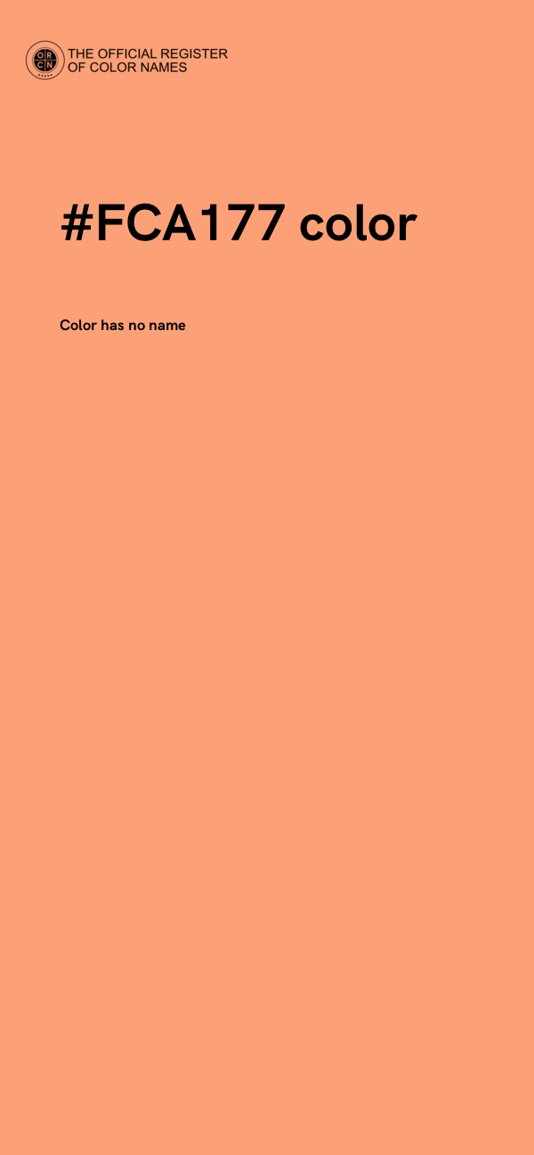 #FCA177 color image