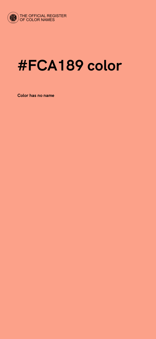 #FCA189 color image