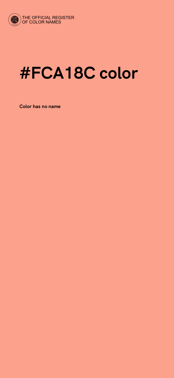 #FCA18C color image