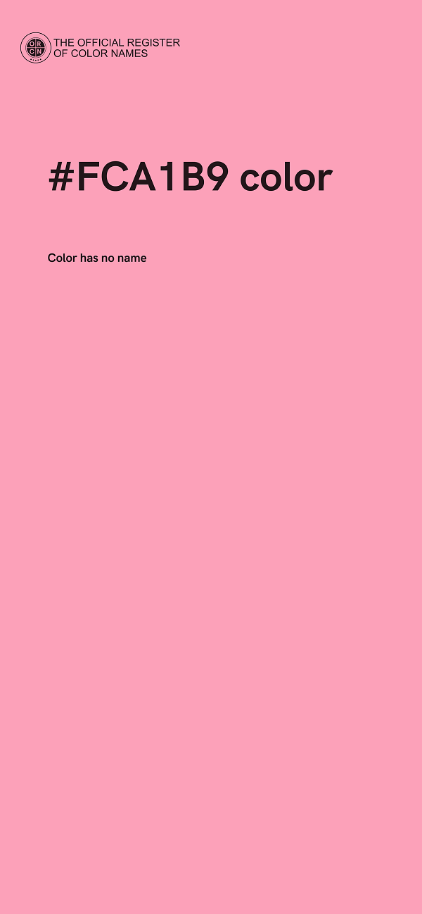 #FCA1B9 color image