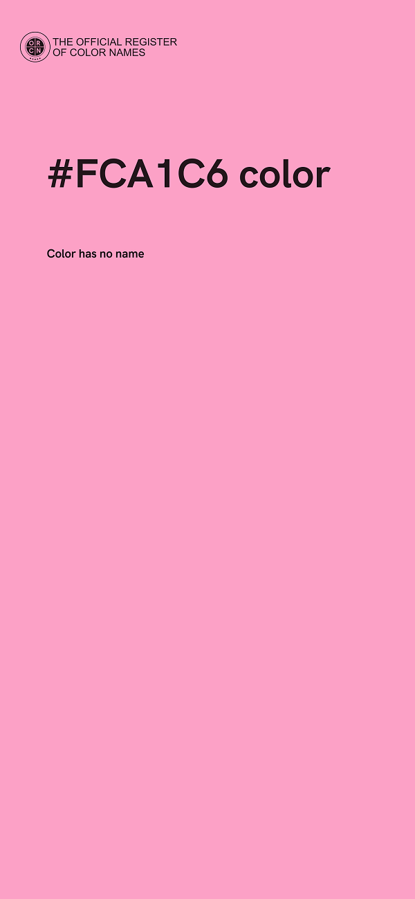 #FCA1C6 color image