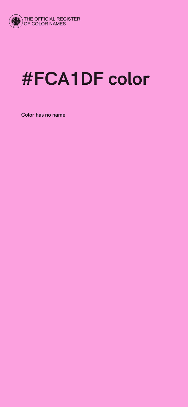 #FCA1DF color image