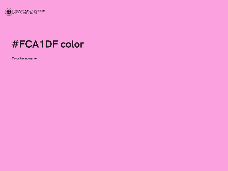 #FCA1DF color image