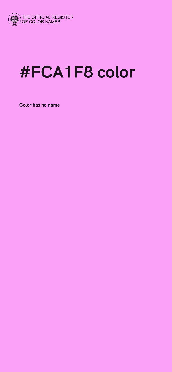 #FCA1F8 color image