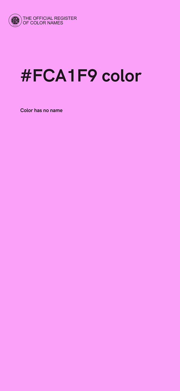 #FCA1F9 color image