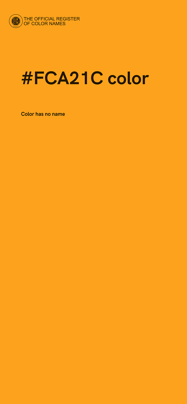 #FCA21C color image