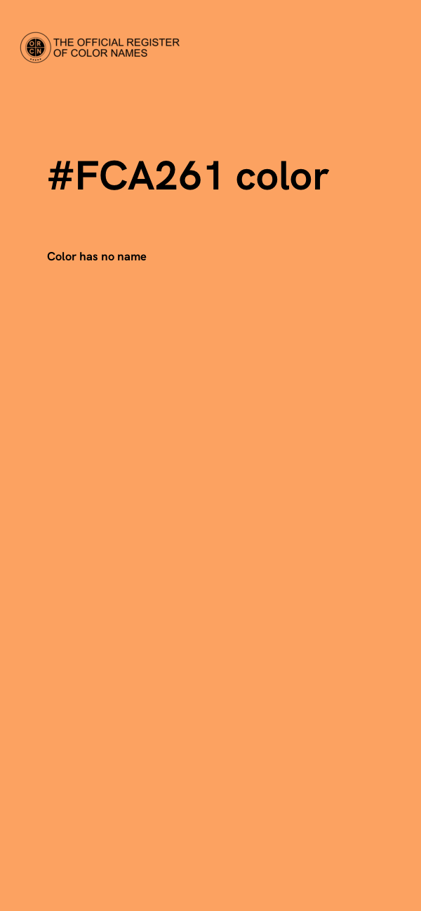 #FCA261 color image