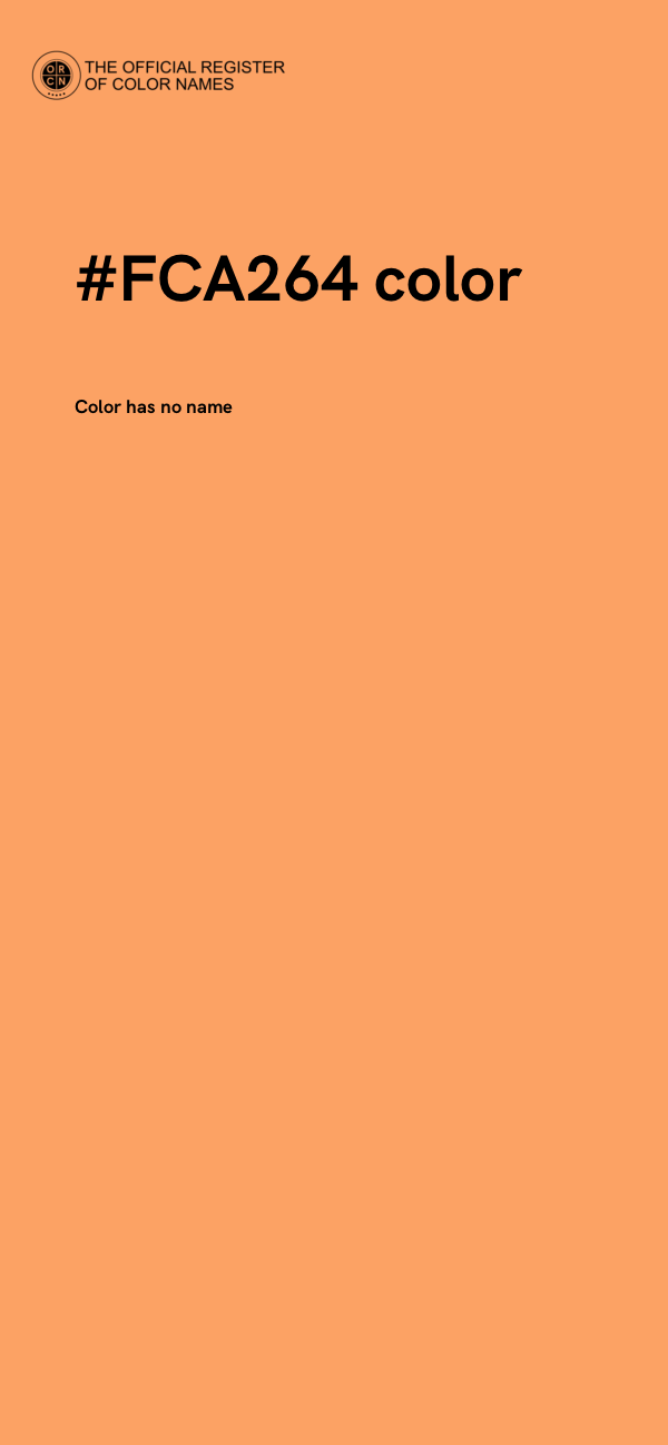 #FCA264 color image