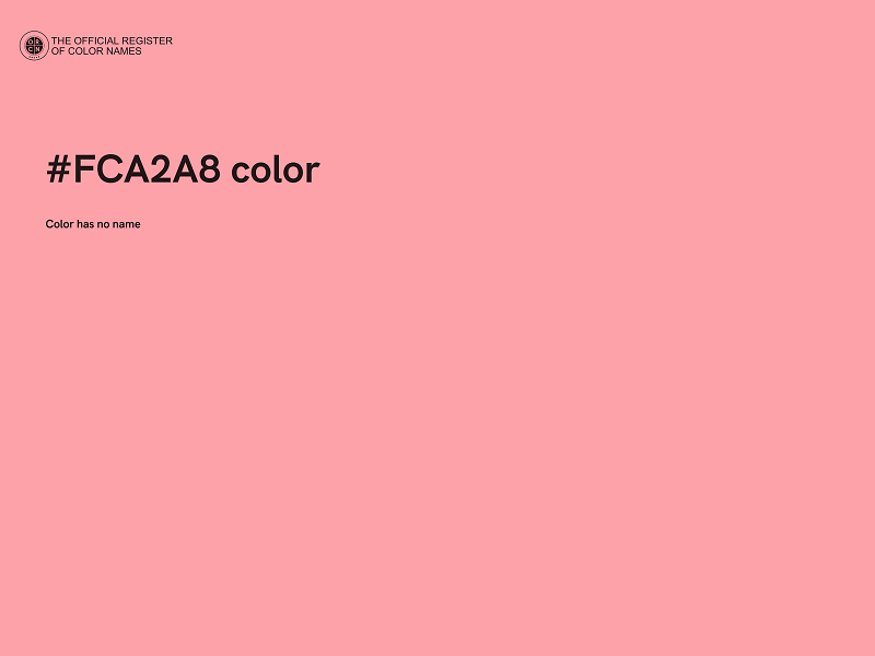#FCA2A8 color image