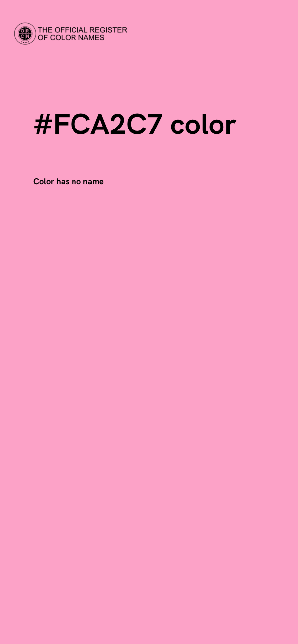 #FCA2C7 color image