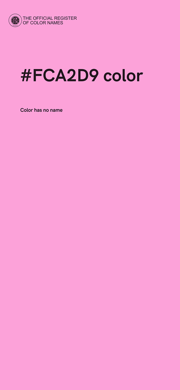 #FCA2D9 color image