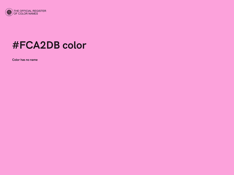 #FCA2DB color image