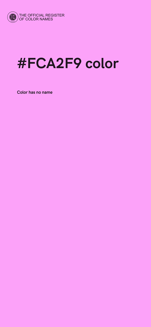 #FCA2F9 color image