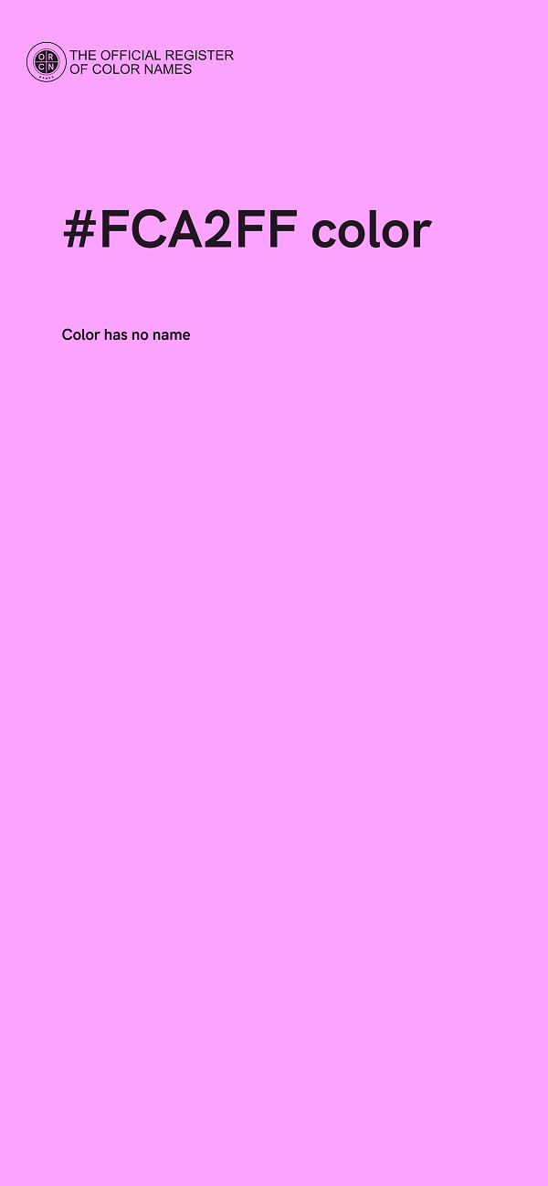 #FCA2FF color image