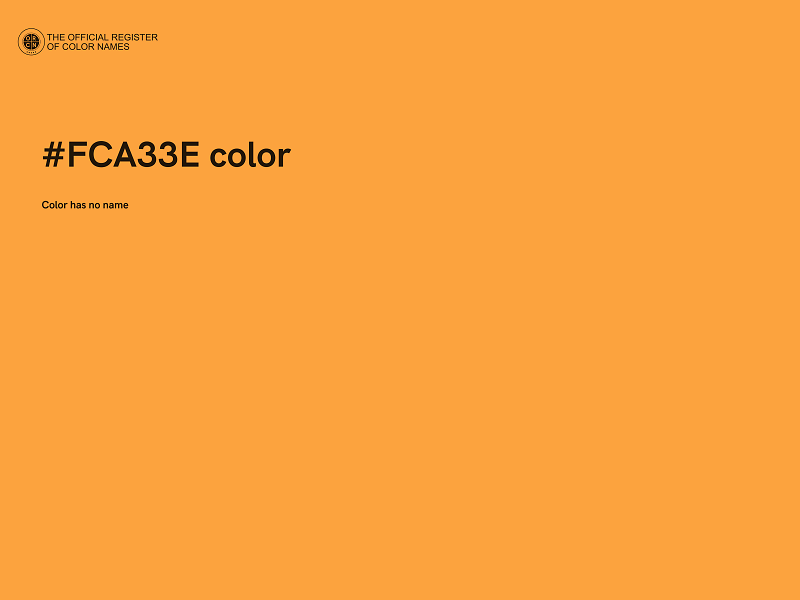 #FCA33E color image
