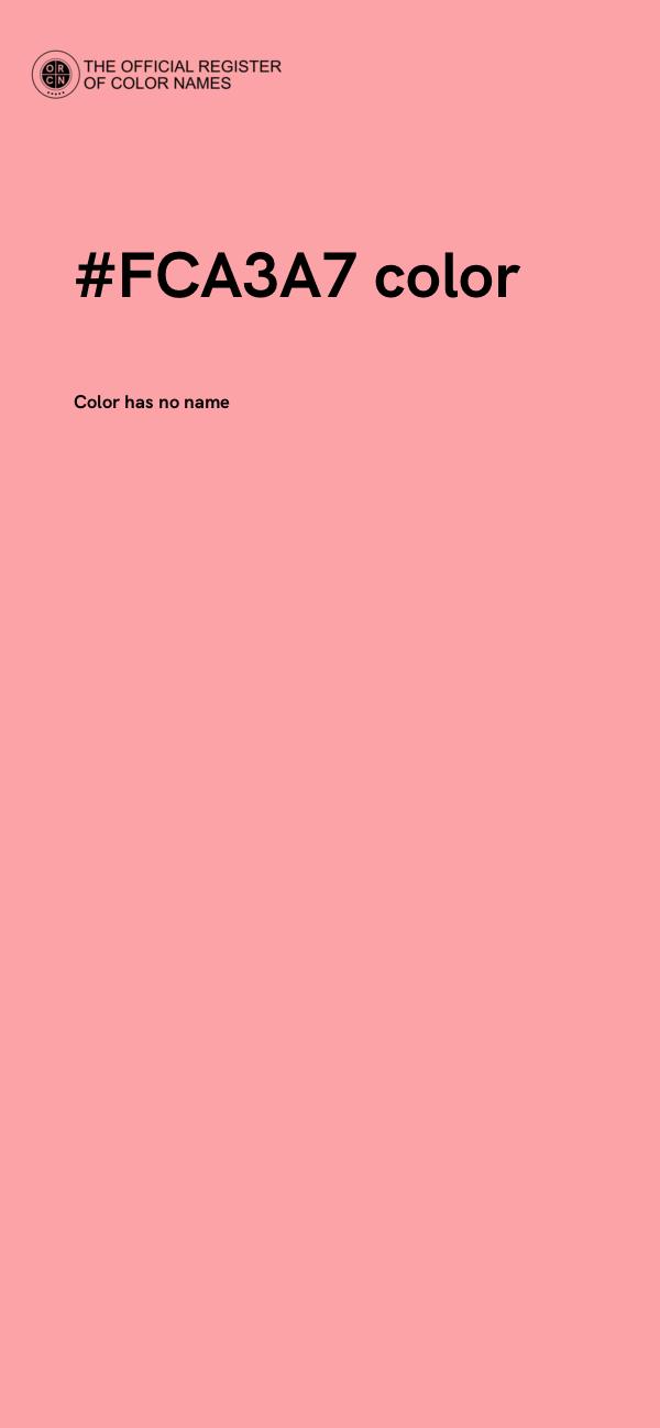 #FCA3A7 color image
