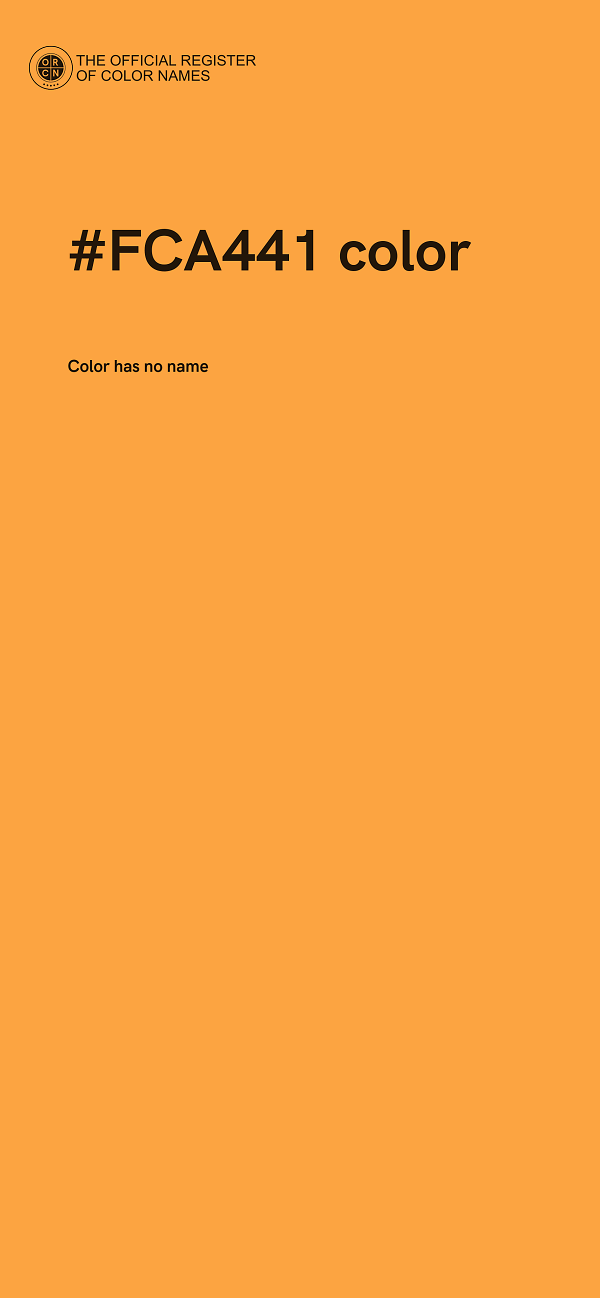 #FCA441 color image