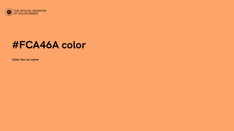#FCA46A color image