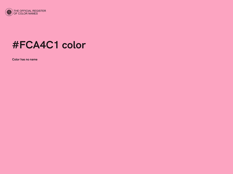 #FCA4C1 color image