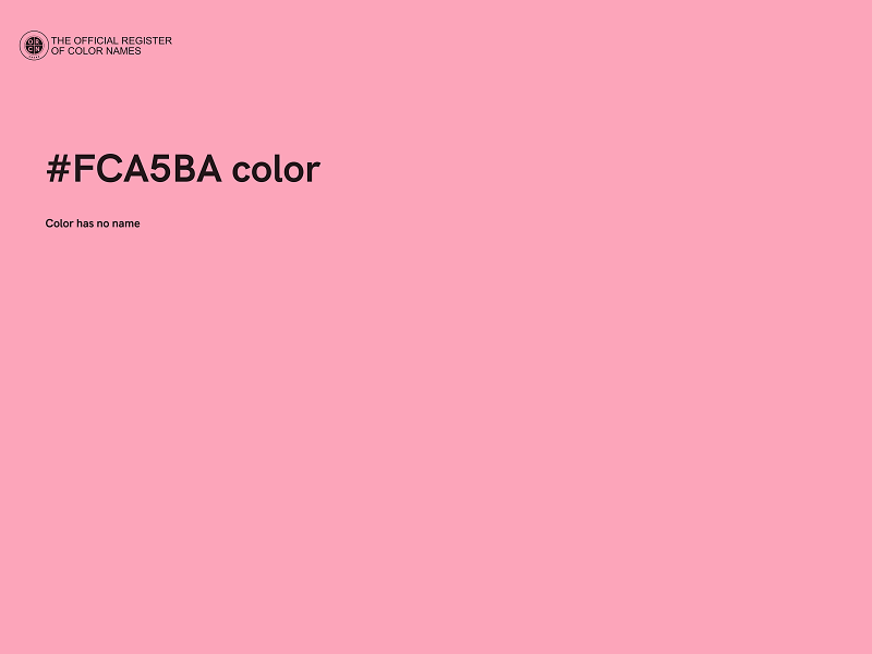 #FCA5BA color image