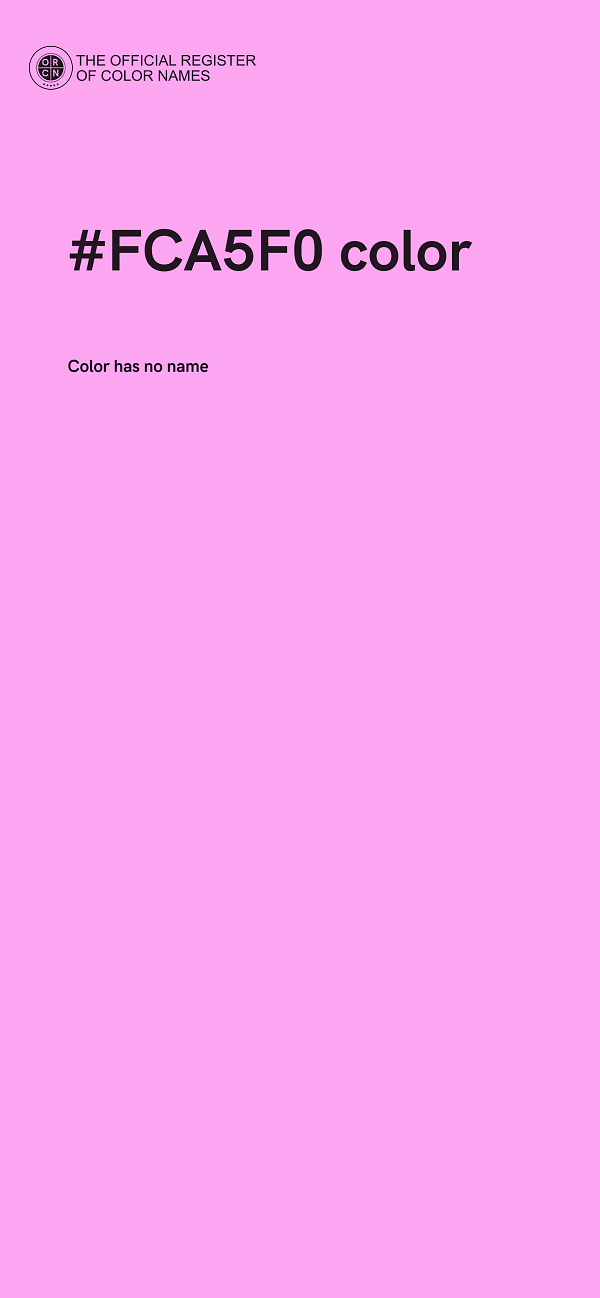 #FCA5F0 color image