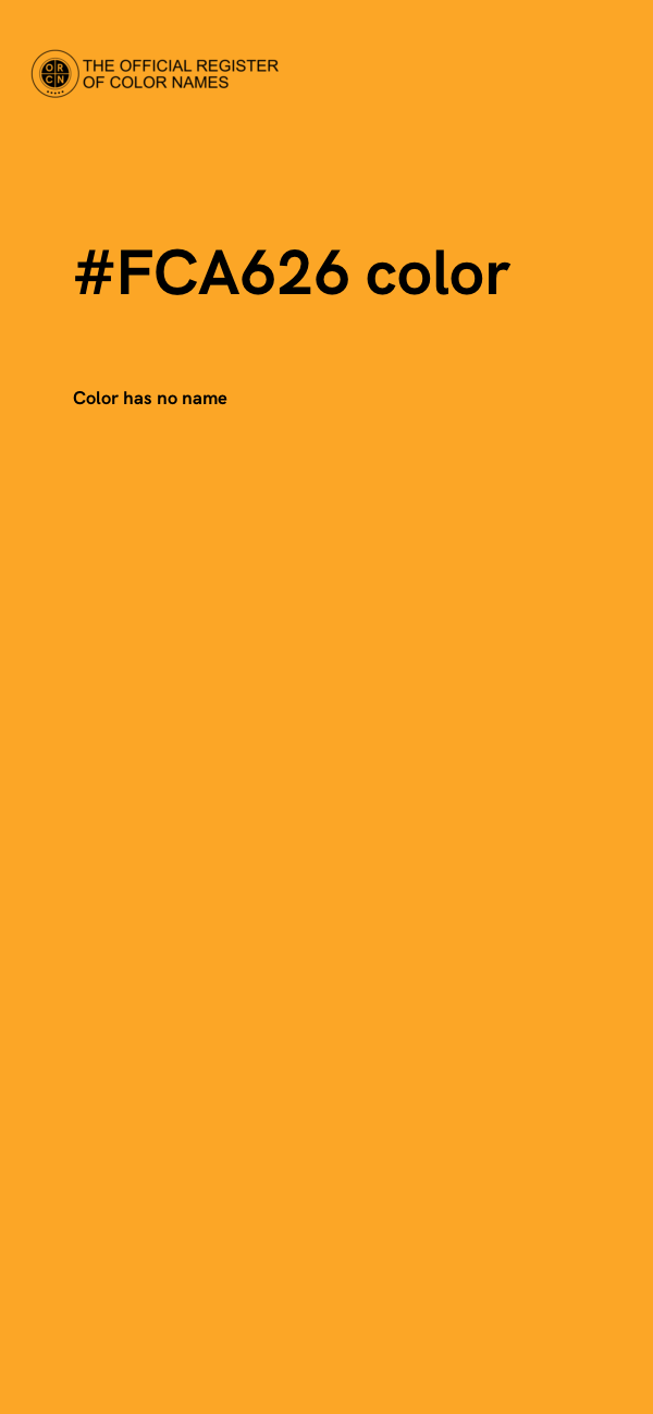 #FCA626 color image