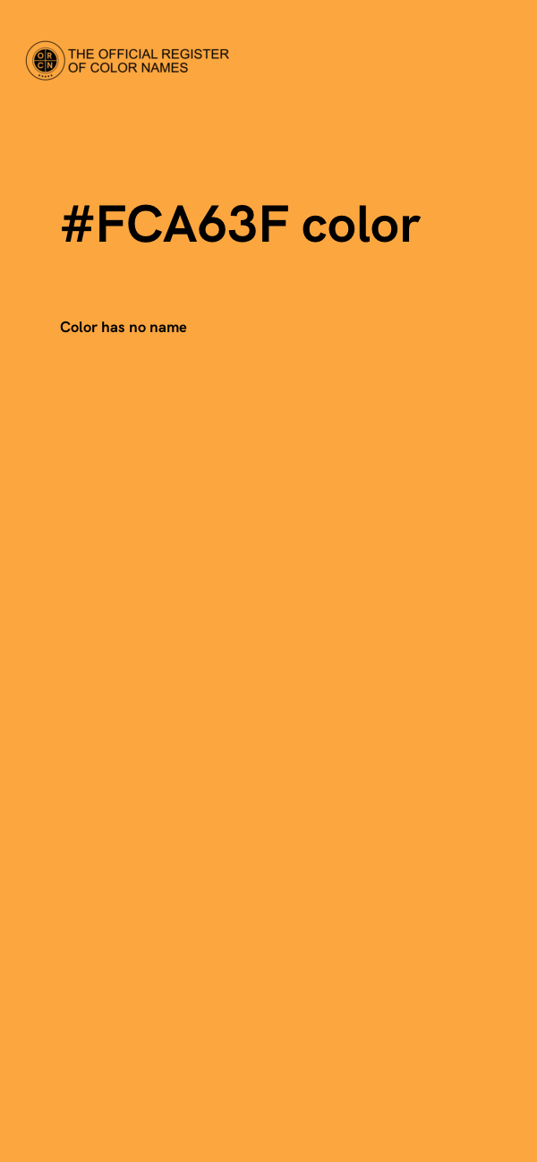 #FCA63F color image