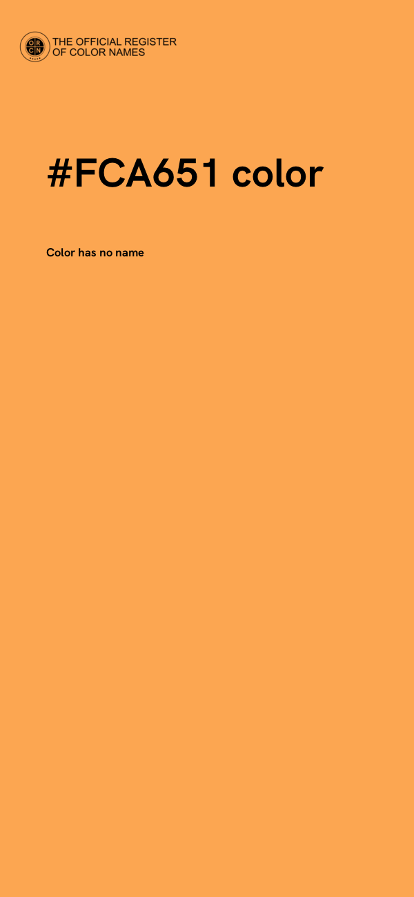 #FCA651 color image