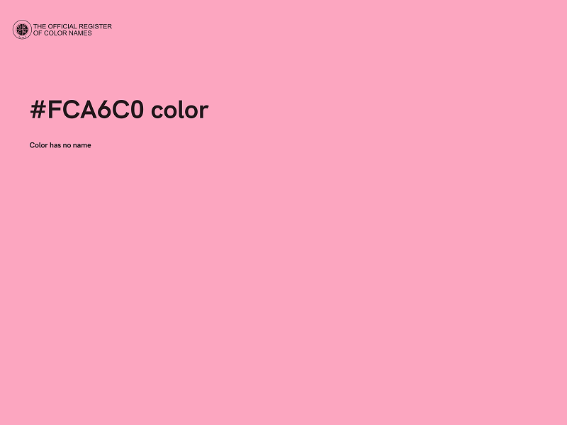 #FCA6C0 color image