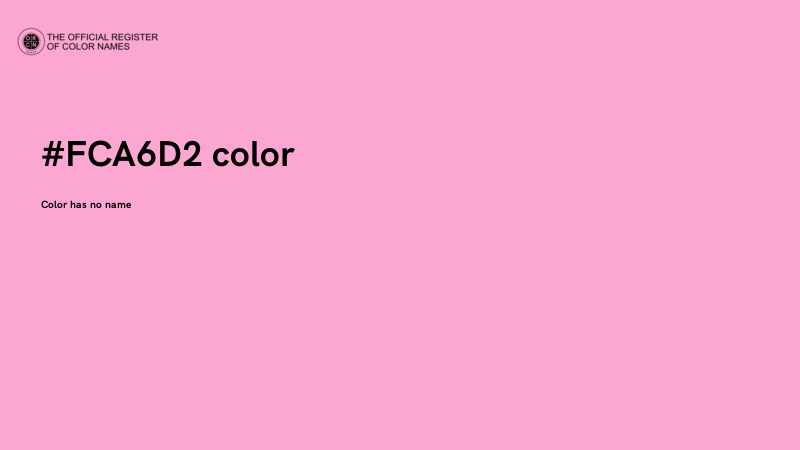 #FCA6D2 color image