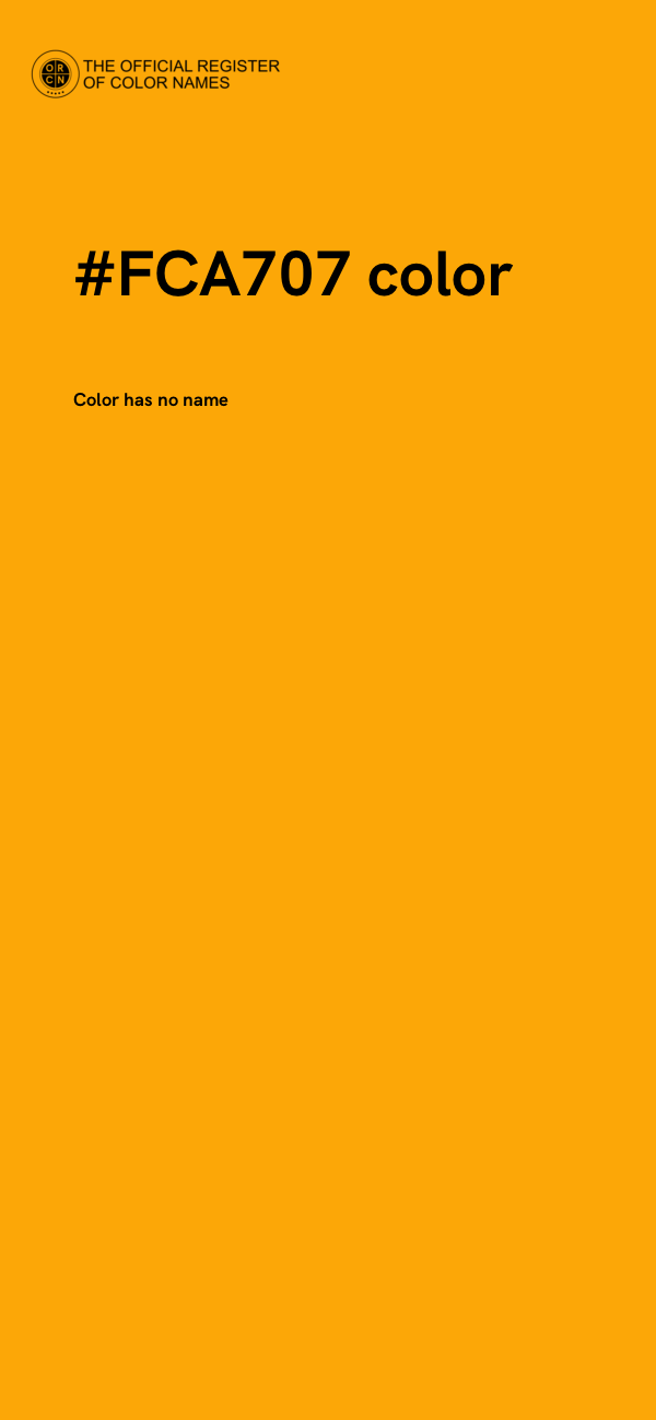 #FCA707 color image