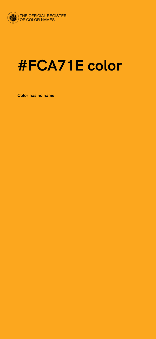 #FCA71E color image