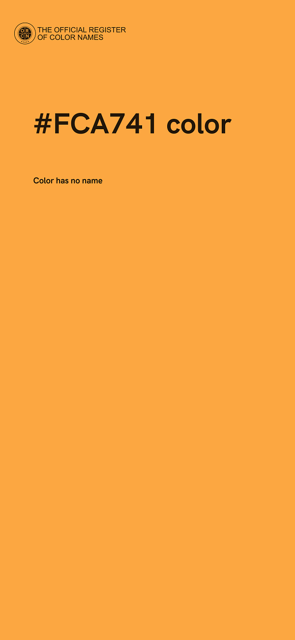 #FCA741 color image