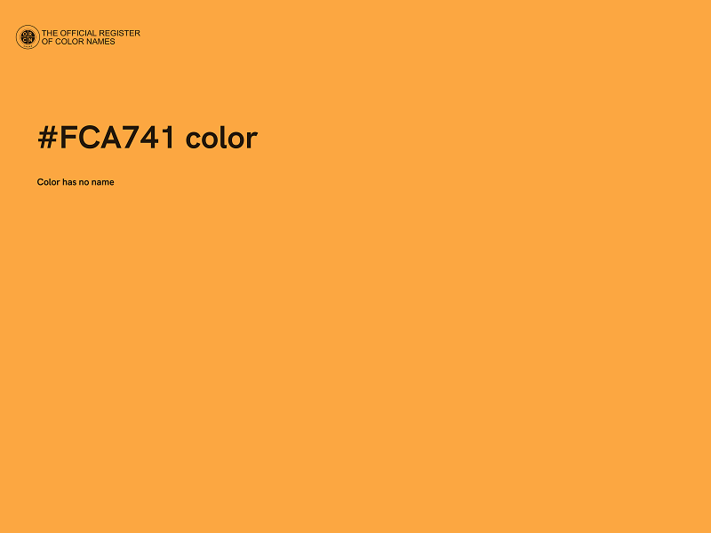 #FCA741 color image