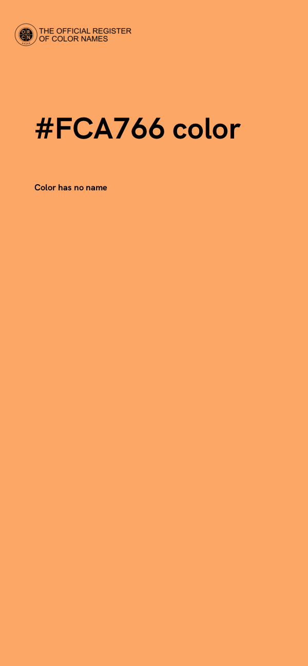 #FCA766 color image