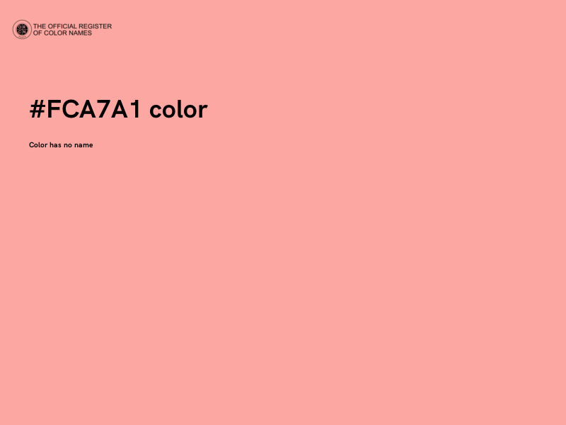#FCA7A1 color image