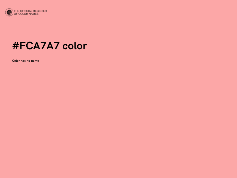 #FCA7A7 color image