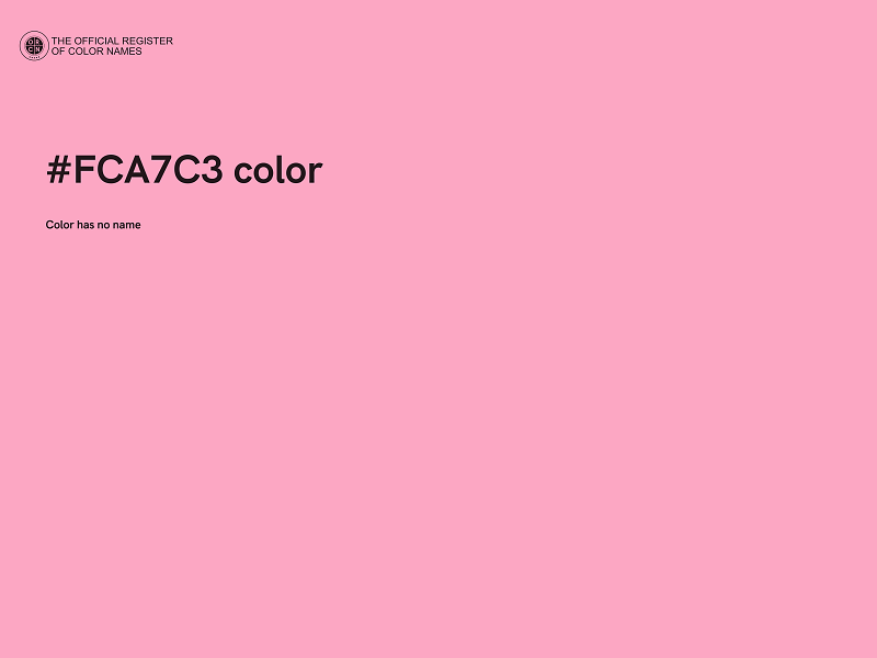 #FCA7C3 color image