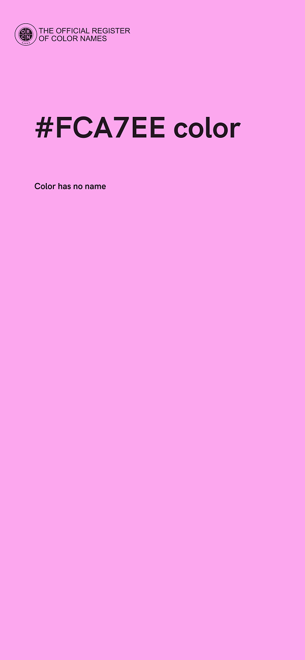 #FCA7EE color image