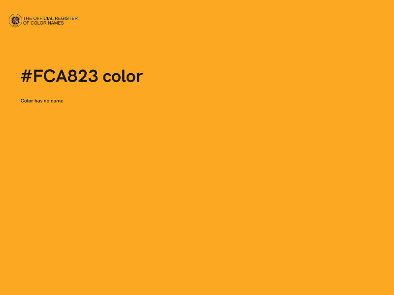 #FCA823 color image