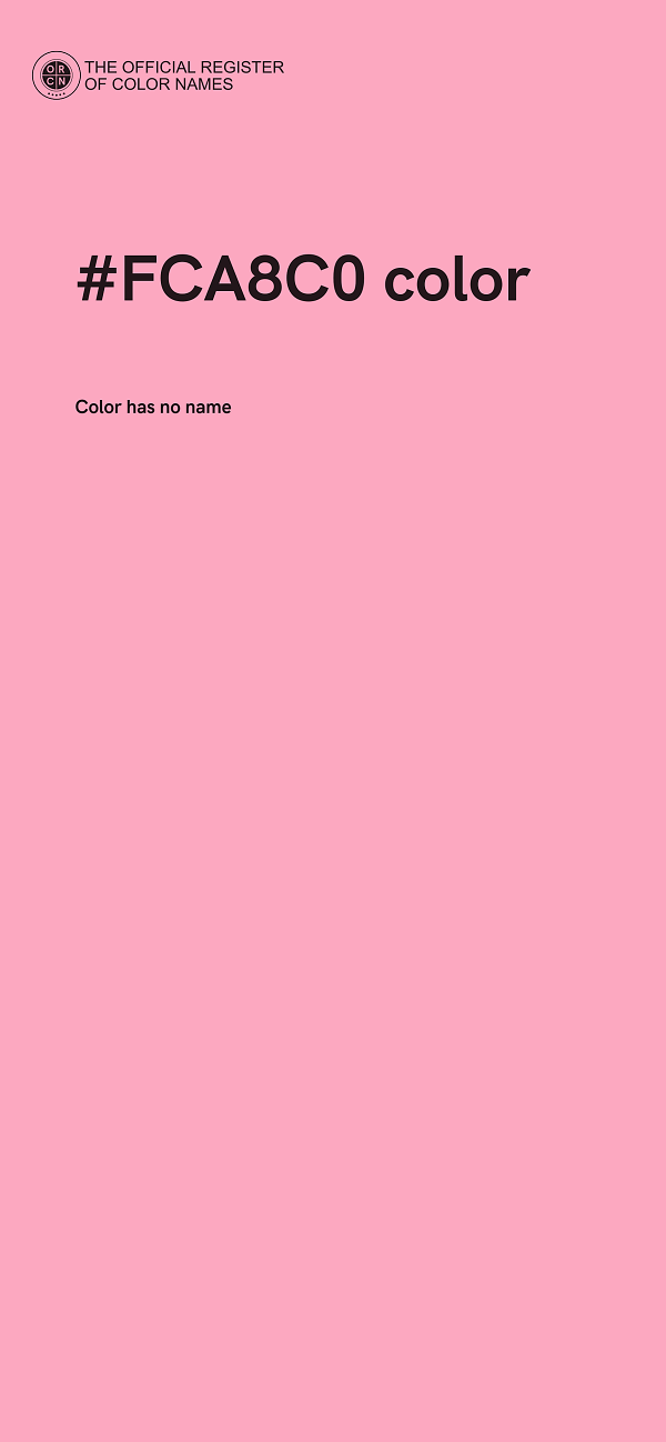 #FCA8C0 color image