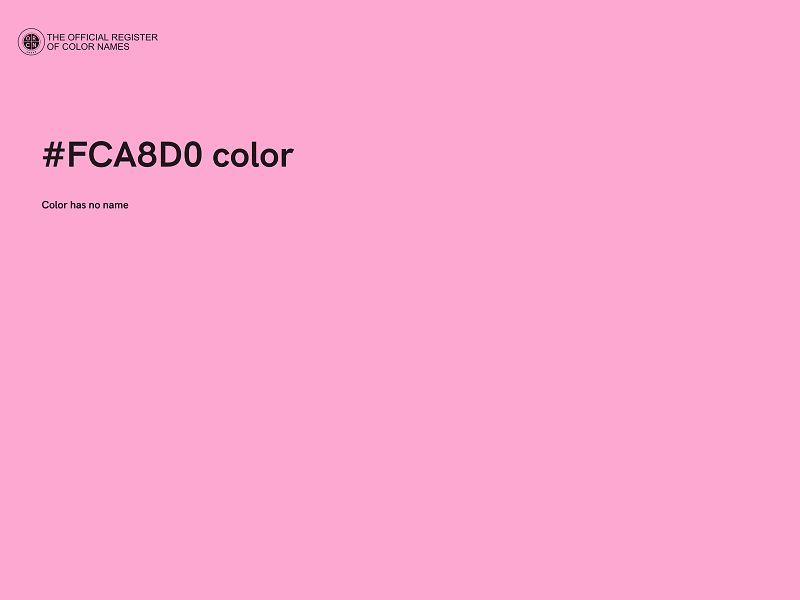 #FCA8D0 color image